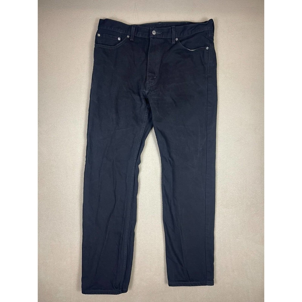 Levi's Jeans Adult 38x34 Black 505 Straight‎ Leg Casual Workwear Mens